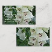 Visitekaartjes met witte vetpootvloeren (Voorkant / Achterkant)