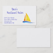 Visitekaartjes met zeilboot (Voorkant / Achterkant)