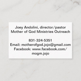 visitekaartjes met zijkanten