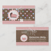 Visitekaartjes met zoete wensen advieskaart (Voorkant / Achterkant)