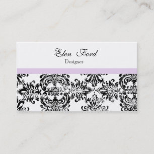 Visitekaartjes met zwarte en roze elegant