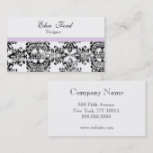 Visitekaartjes met zwarte en roze elegant (Voorkant / Achterkant)