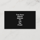 Visitekaartjes met zwarte en witte auto (Achterkant)