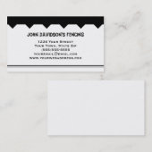 Visitekaartjes met zwarte en witte omheiningen (Voorkant / Achterkant)