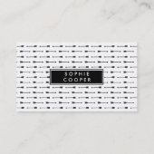 Visitekaartjes met zwarte en witte pijlen (Achterkant)