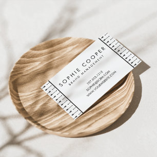 Visitekaartjes met zwarte en witte pijlen