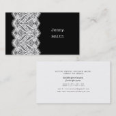 Visitekaartjes met zwarte en witte  zijde (Voorkant / Achterkant)