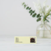 Visitekaartjes met zwarte Perzische Kitten Skinny (Staand voorkant)