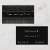 Visitekaartjes Metal Kijk Grill Grunge (Voorkant / Achterkant)