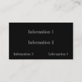 Visitekaartjes Metal Kijk Grill Grunge (Achterkant)