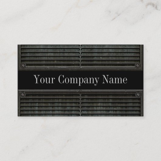 Visitekaartjes Metal Kijk Grill Grunge (Voorkant)