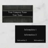 Visitekaartjes Metal Kijk Grill Grunge (Voorkant / Achterkant)