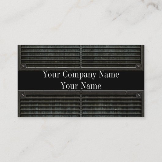 Visitekaartjes Metal Kijk Grill Grunge (Voorkant)