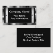 Visitekaartjes Metalen Lijst-rand zoeken (Voorkant / Achterkant)