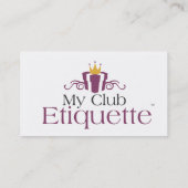 visitekaartjes - Mijn Club Etiquette (Achterkant)