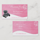 Visitekaartjes: Miniature Schnauzer Visitekaartje (Voorkant / Achterkant)
