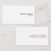 Visitekaartjes Minimalistisch ontwerp Sjabloon Aan (Voorkant / Achterkant)