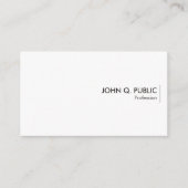 Visitekaartjes Minimalistisch ontwerp Sjabloon Aan (Voorkant)