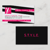 VISITEKAARTJES mode ONTWERPER (Voorkant / Achterkant)