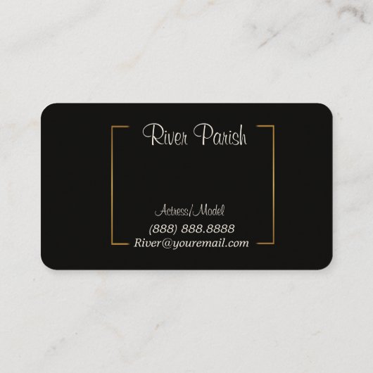 Visitekaartjes modelkoppen (Achterkant)