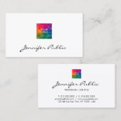 Visitekaartjes Moderne elegant Uw Logo hier (Voorkant / Achterkant)