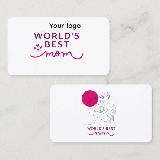 Visitekaartjes moeder best (Voorkant / Achterkant)