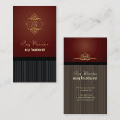 Visitekaartjes, monogram visitekaartje (Voorkant / Achterkant)