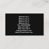 Visitekaartjes mousserende kralen (Achterkant)