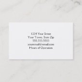 Visitekaartjes muziekdocent (Achterkant)