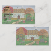 Visitekaartjes najaar met getatched Cottage (Voorkant / Achterkant)