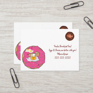 Visitekaartjes, Ontbijt Eieren Bacon Visitekaartje