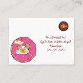 Visitekaartjes, ontbijteieren, Kaarten van het bed Visitekaartje (Voorkant)