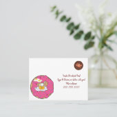 Visitekaartjes, ontbijteieren, Kaarten van het bed Visitekaartje (Staand voorkant)