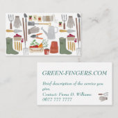 Visitekaartjes - Ontwerp van tuinbouwwerktuigen (Voorkant / Achterkant)