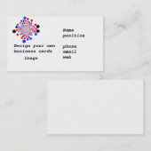 Visitekaartjes ontwerpen uw eigen (Voorkant / Achterkant)