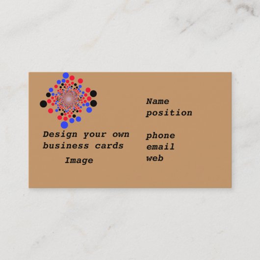 Visitekaartjes ontwerpen uw eigen (Voorkant)