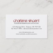 Visitekaartjes  ontwerper (Achterkant)