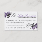 Visitekaartjes Ooglash Extensions Afsprakenkaartje (Achterkant)