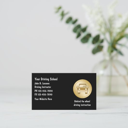 Visitekaartjes op de school (Staand voorkant)