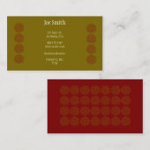 Visitekaartjes op spiraalraalvormige rasters (Voorkant / Achterkant)