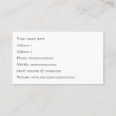 Visitekaartjes organiseren - in uw dienst (Achterkant)