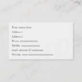 Visitekaartjes organiseren - ten dienste van u - 2 (Achterkant)