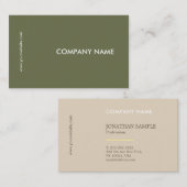 Visitekaartjes Oude Sjabloon (Voorkant / Achterkant)