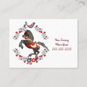 Visitekaartjes, paardenopleiding visitekaartje (Achterkant)