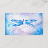 Visitekaartjes | Paarse blauwe Waterverf (Achterkant)