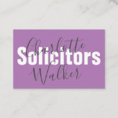 Visitekaartjes - Pas het professionele Lila aan (Voorkant)