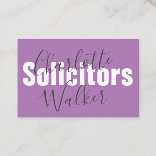 Visitekaartjes - Pas het professionele Lila aan (Voorkant)