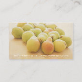 Visitekaartjes peren (Achterkant)