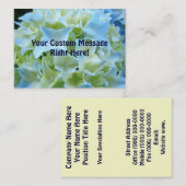 visitekaartjes Personal Company Blue Hydrangeas (Voorkant / Achterkant)