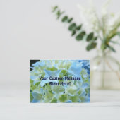 visitekaartjes Personal Company Blue Hydrangeas (Staand voorkant)